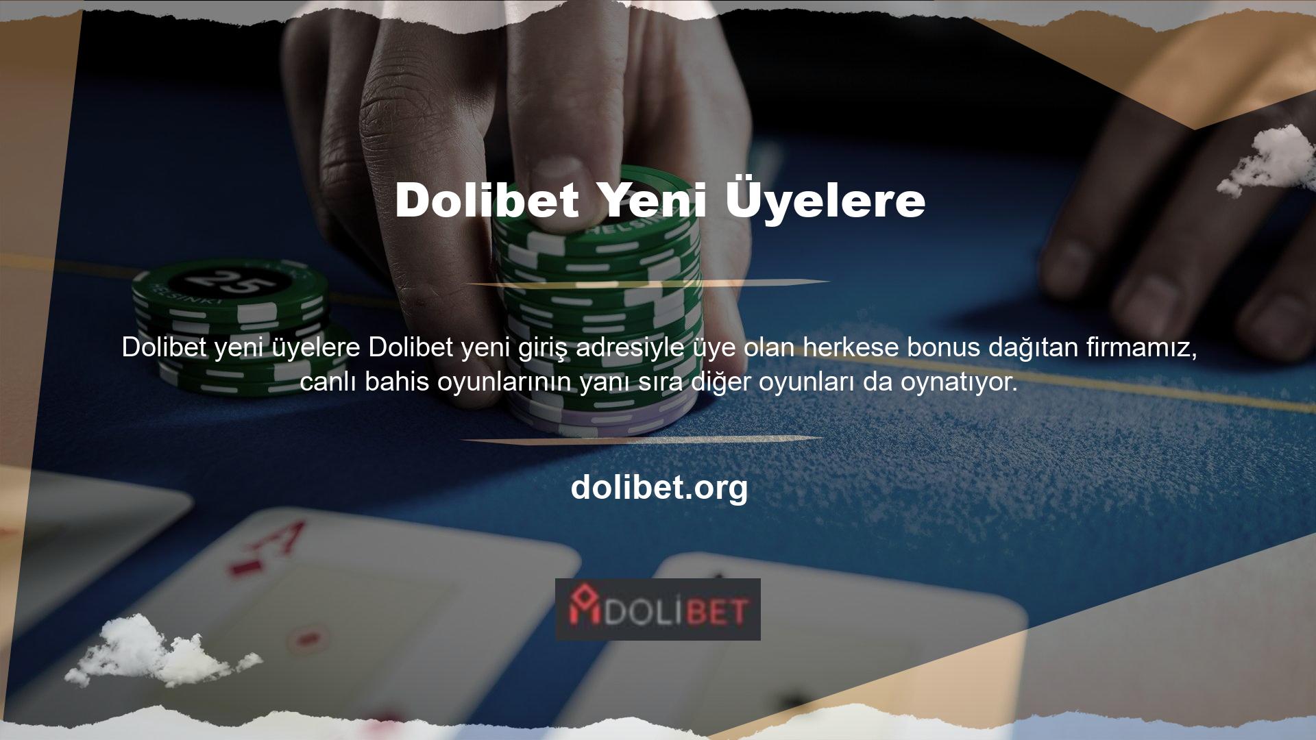 Bakara Canlı casino oyunları söz konusu olduğunda, Dolibet birbirinden eğlenceli ve çeşitli oyun seçenekleri sunuyor